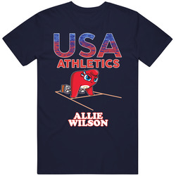 Allie Wilson Team Usa Athletics Paris 2024 Fan T Shirt