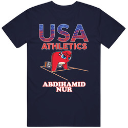 Abdihamid Nur Team Usa Athletics Paris 2024 Fan T Shirt