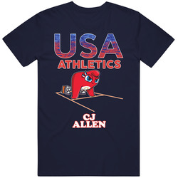 Cj Allen Team Usa Athletics Paris 2024 Fan T Shirt