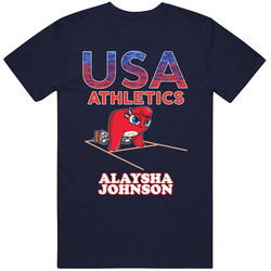 Alaysha Johnson Team Usa Athletics Paris 2024 Fan T Shirt