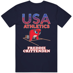 Freddie Crittenden Team Usa Athletics Paris 2024 Fan T Shirt