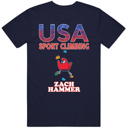 Zach Hammer Team Usa Sport Climbing Paris 2024 Fan T Shirt