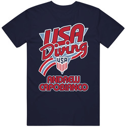 Andrew Capobianco Team Usa Diving Paris 2024 T Shirt