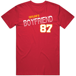 Taylor's Boyfriend 87 Favorite Player Fan T Shirt