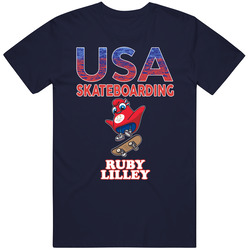 Ruby Lilley Team Usa Skateboarding Paris 2024 Fan T Shirt