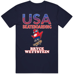 Bryce Wettstein Team Usa Skateboarding Paris 2024 Fan T Shirt
