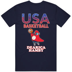 Dearica Hamby Team Usa Basketball Paris 2024 Fan T Shirt