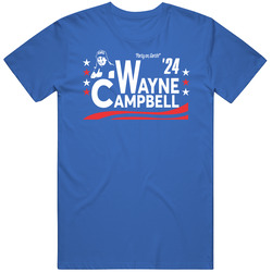 Wayne Campbell For President 2024 Party On Garth Snl Skit T Shirt
