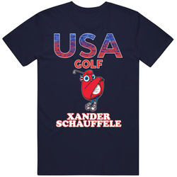 Xander Schauffele Team Usa Golf Paris 2024 Fan T Shirt