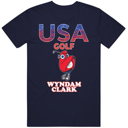 Wyndam Clark Team Usa Golf Paris 2024 Fan T Shirt