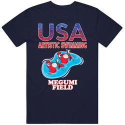 Megumi Field Team Usa Artistic Swimming Paris 2024 Sports T Shirt