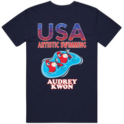 Audrey Kwon Team Usa Artistic Swimming Paris 2024 Sports T Shirt