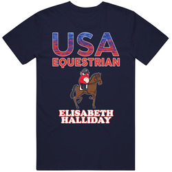 Elisabeth Halliday Team Usa Equestrian Paris 2024 Sports T Shirt