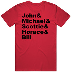 John Paxson & Michael Jordan & Scottie Pippen & Horace Gra