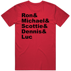 Ron Harper & Michael Jordan & Scottie Pippen & Dennis Rodm