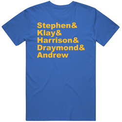 Stephen Curry & Klay Thompson & Harrison Barnes & Draymond