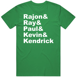 Rajon Rondo & Ray Allen & Paul Pierce & Kevin Garnett &amp