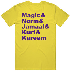 Magic Johnson & Norm Nixon & Jamaal Wilkes & Kurt Rambis &