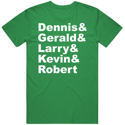 Dennis Johnson & Gerald Henderson & Larry Bird & Kevin Mch