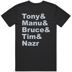 Tony Parker & Manu Ginobili & Bruce Bowen & Tim Duncan &am