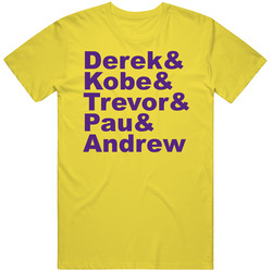 Derek Fisher & Kobe Bryant & Trevor Ariza & Pau Gasol &amp