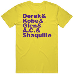 Derek Fisher & Kobe Bryant & Glen Rice & Ac Green & Sh