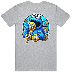 Cookie Monster Eating Bitcoin T Shirt