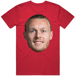 Simon Kjaer Denmark Big Head T Shirt