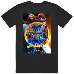 Sonic The Hedgehog 3 Movie Fan T Shirt Sonic The Hedgehog 3 Movie Fan T Shirt