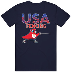 Team Usa Fencing Paris 2024 Sports T Shirt