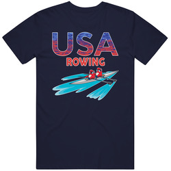 Team Usa Rowing Paris 2024 Sports T Shirt