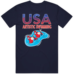 Team Usa Artistic Swimming Paris 2024 Sports T Shirt