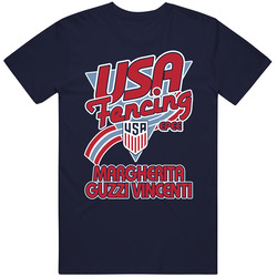 Margherita Guzzi Vincenti Team Usa Fencing Epee Paris 2024 T Shirt