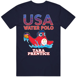 Tara Prentice Team Usa Water Polo Paris 2024 Sports T Shirt
