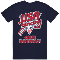 Colin Heathcock Team Usa Fencing Sabre Paris 2024 T Shirt