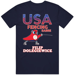 Filip Dolegiewicz Team Usa Fencing Sabre Paris 2024 Sports T Shirt