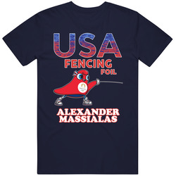 Alexander Massialas Team Usa Fencing Foil Paris 2024 Sports T Shirt