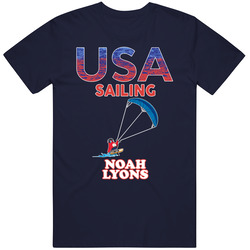 Noah Lyons Team Usa Sailing Paris 2024 Sports T Shirt