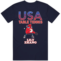 Lily Zhang Team Usa Table Tennis Paris 2024 Sports T Shirt