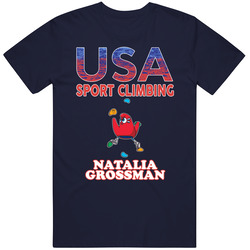 Natalia Grossman Team Usa Sport Climbing Paris 2024 Sports T Shirt