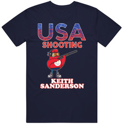 Keith Sanderson Team Usa Shooting Paris 2024 Sports T Shirt