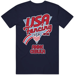 Anne Cebula Team Usa Fencing Epee Paris 2024 T Shirt