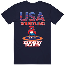 Kennedy Blades Team Usa Wrestling Paris 2024 Sports T Shirt