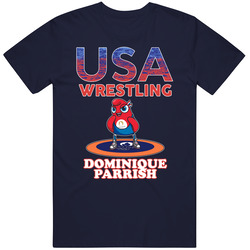 Dominique Parrish Team Usa Wrestling Paris 2024 Sports T Shirt