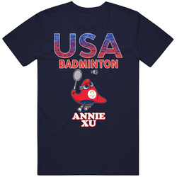Annie Xu Team Usa Badminton Paris 2024 Fan T Shirt