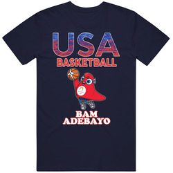 Bam Adebayo Team Usa Basketball Paris 2024 Fan T Shirt