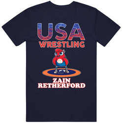 Zain Retherford Team Usa Wrestling Paris 2024 Sports T Shirt