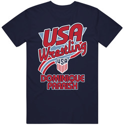 Dominique Parrish Team Usa Wrestling Paris 2024 T Shirt