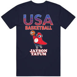 Jayson Tatum Team Usa Basketball Paris 2024 Fan T Shirt