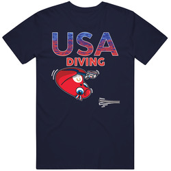 Team Usa Diving Paris 2024 Sports T Shirt